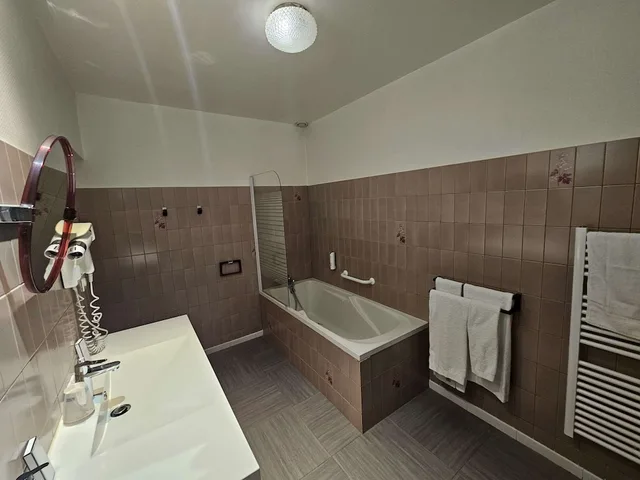 غرفة عائلية بسرير كينج مع أريكة، Auberge du Lac, Troyes 3/3