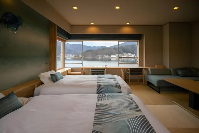 Room, Lake View, Tatami, Bathtub, Corner, Fuji Lake Hotel 2/2