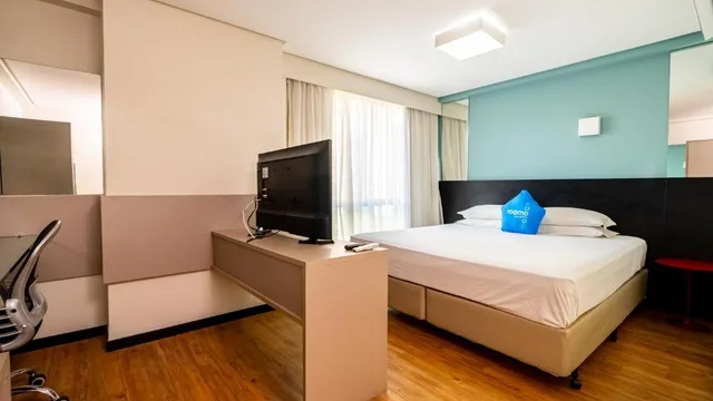 غرفة فاخرة بسرير كوين، Roomo Praia de Boa Viagem 2/5