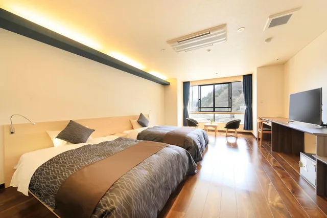 Western, Twin Beds, Horizon Building, Yumoto Hotel Achigawa 1/1