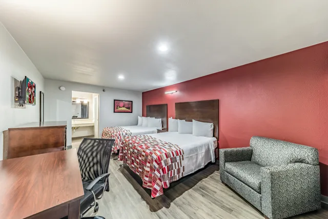 غرفة ديلوكس بسريرين كوين لذوي الإعاقة، Red Roof Inn Dallas - Mesquite/ Fair Park NE 3/4