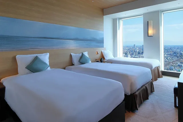 Skyline, Triple, 1 Double and 1 Single Bed, Canal Side، Nagoya Prince Hotel Sky Tower 1/4