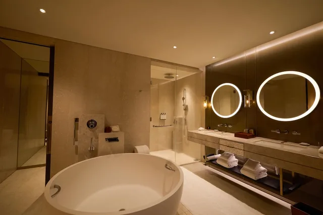 جناح ركني بسريرين منفصلين بإطلالة على الجبل، Grand Hyatt Jeju 7/7