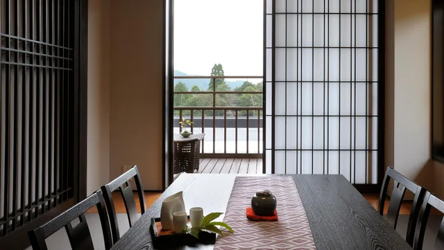 2 Rooms, Suite, Outdoor Bath, Top Floor، Saiou no Miya 1/1