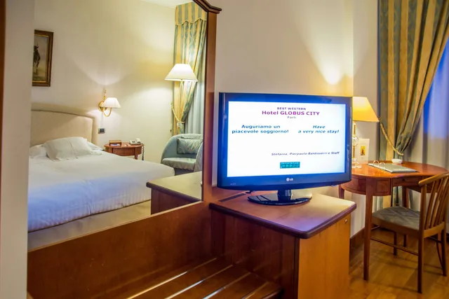 غرفة كلاسيكية بسرير كوين وسرير فردي للمدخنين، Best Western Hotel Globus City 3/3