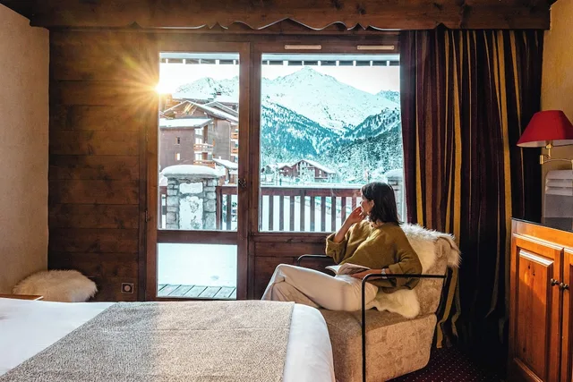 Classic, Twin Beds, Mountain Side، Hotel Mont Vallon Meribel 10/10
