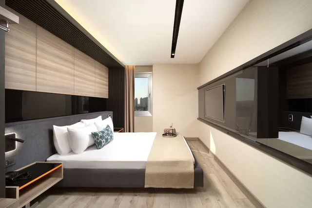 جناح ديلوكس بسرير مزدوج مع أريكة بمطبخ، Nish Palace Exclusive Suites 1/5
