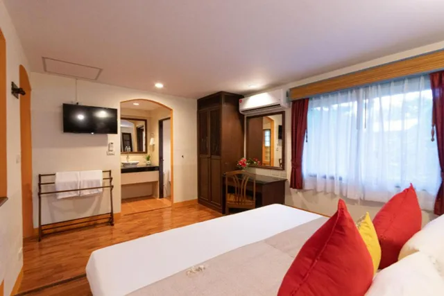 فيلا بغرفة نوم واحدة بإطلالة جزئية على البحر للمدخنين، Aochalong Villa Resort & Spa 2/3