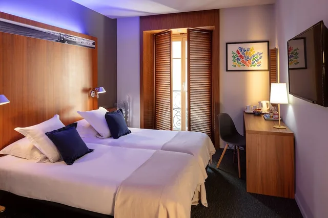 غرفة سوبيريور بسرير كوين بإطلالة على المدينة، Hotel Beau Rivage 5/10