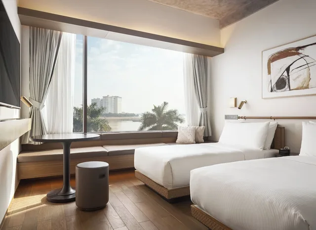غرفة ديلوكس بسريرين منفصلين بإطلالة على النهر، Hotel KVL 1/3