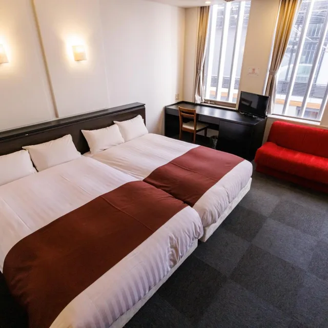 غرفة اقتصادية بسريرين منفصلين، Hotel Fosse Himeji 1/4
