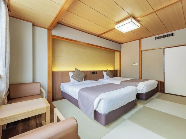 غرفة يابانية بسريرين منفصلين، Kamenoi Hotel Shiobara (ex Kanponoyado Shiobara) 1/3