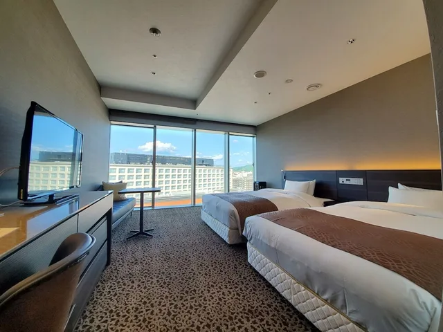 غرفة سوبيريور بسريرين مزدوجين وسريرين كينج بإطلالة على المدينة بحوض استحمام، Piazza Hotel Nara 2/7
