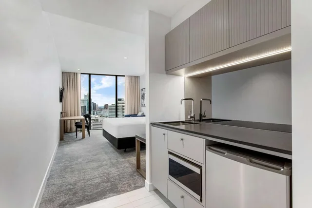 2 Bedrooms, Connecting, Apartment, King Bed, Adina Apartment Hotel Melbourne Southbank 8/8