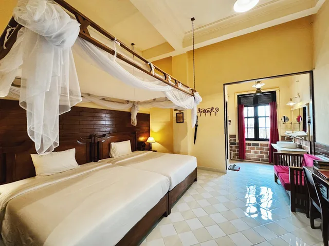 غرفة ديلوكس بسريرين منفصلين وسريرين مزدوجين، Saphir Dalat Hotel 1/2