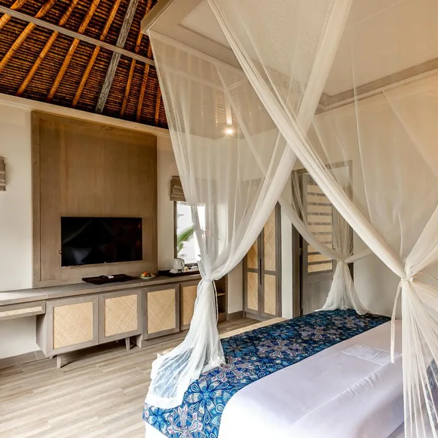 فيلا بإطلالة على الحديقة، Nirwana Beach And Resort 2/3