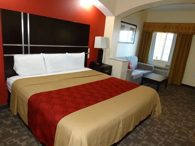 غرفة أساسية مفردة بسرير كينج مع أريكة، Regency Inn & Suites Baytown 1/8
