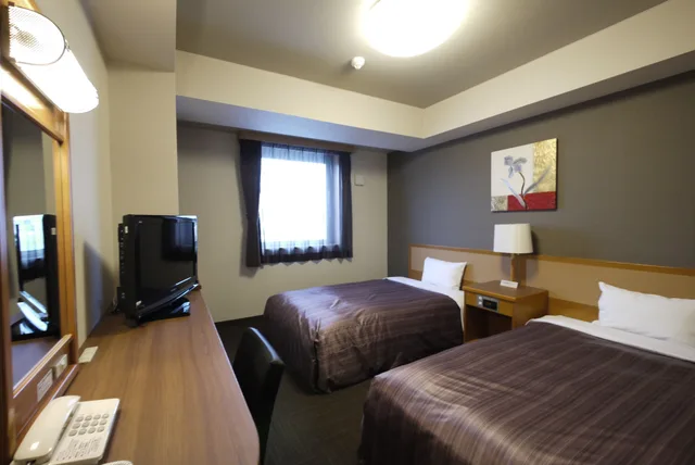 غرفة بسريرين منفصلين، Hotel Route-Inn Odate 1/6
