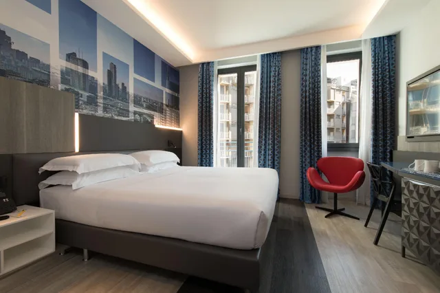 غرفة مفردة بسرير مزدوج، iQ Hotel Milano 2/2