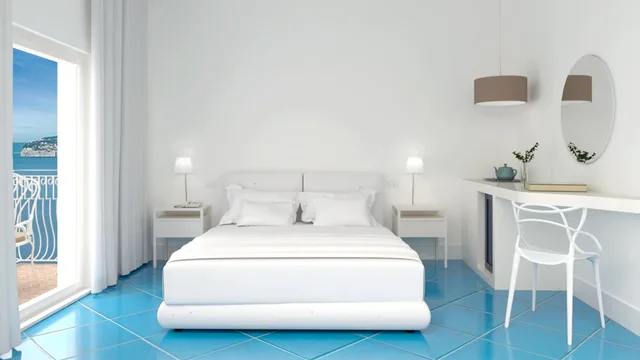 غرفة كلاسيكية بسرير مزدوج بإطلالة على البحر بشرفة، Hotel Belair 1/3