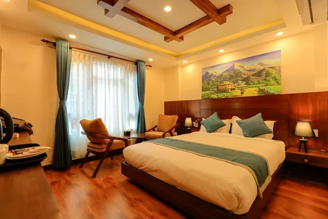 غرفة ديلوكس مزدوجة بسرير كينج، Kathmandu Aagantuk Hotel 2/3