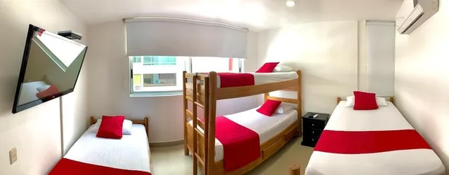 شقة بإطلالة على الشاطئ بشرفة بغرفتي نوم، Apartamentos frente al mar Cartagena - Edificio Palmetto 5/7
