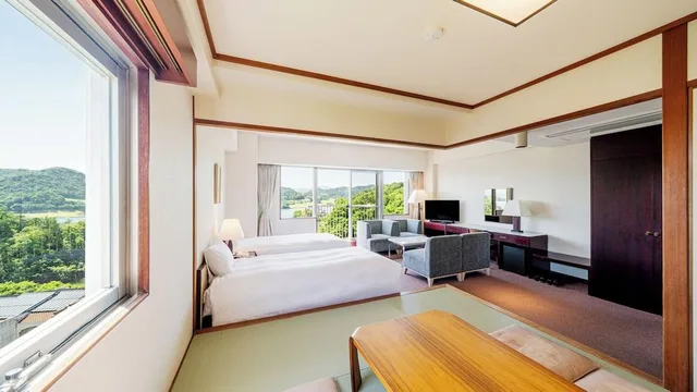 غرفة ديلوكس عائلية بسريرين منفصلين، Resorpia Kumihama 1/2