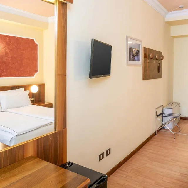 غرفة بسرير مزدوج أو سريرين منفصلين، Park Hotel Jolanda 8/10