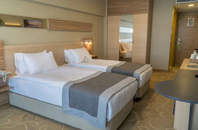 غرفة قياسية بسريرين منفصلين بإطلالة على المدينة، Greymark Hotel 2/3
