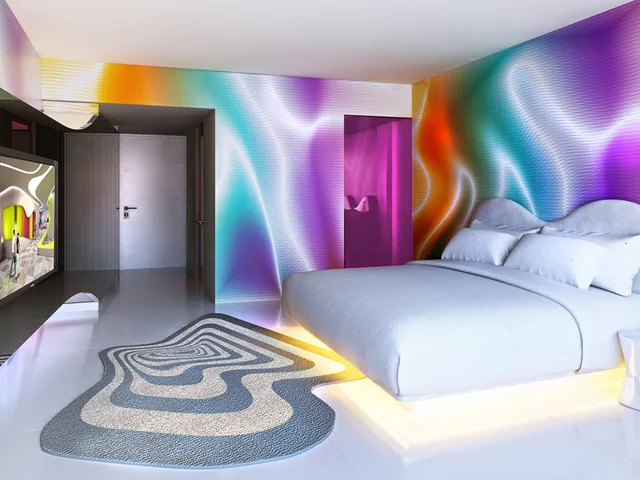 غرفة بسرير مزدوج بجاكوزي، Temptation Cancun Resort - All Inclusive - Adults Only 1/1