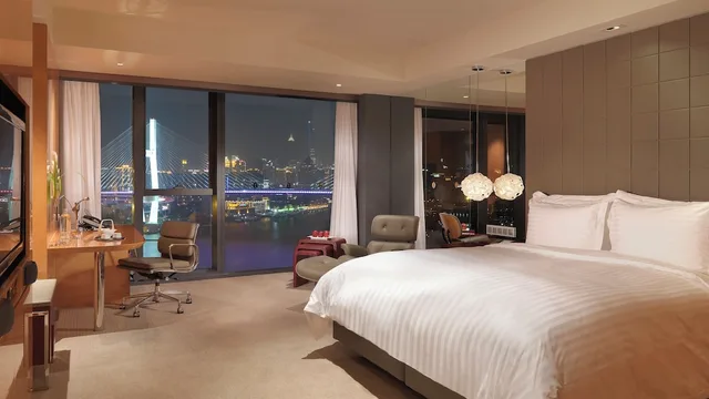جناح استوديو بسرير فردي بإطلالة على النهر بغرفة نوم واحدة، Intercontinental Shanghai Expo Hotel 1/4
