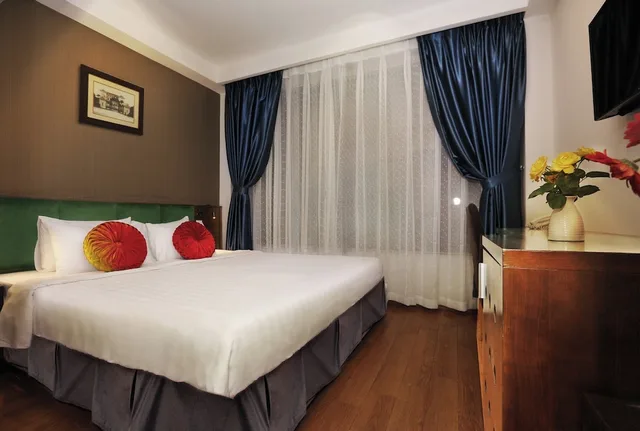 غرفة ديلوكس بسرير كوين، Aviary Hanoi Hotel and Travel 6/8
