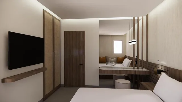 جناح بريميوم بسرير كوين مع أريكة بمسبح خاص، Galaxy Suites Boutique Resort 10/10