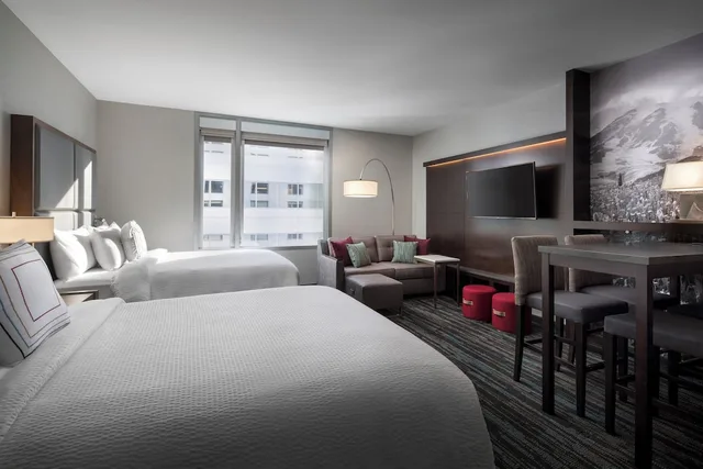 جناح استوديو بسريرين كوين مع أريكة، RESIDENCE INN SEATTLE DOWNTOWN/CONVENTION CENTER 1/9