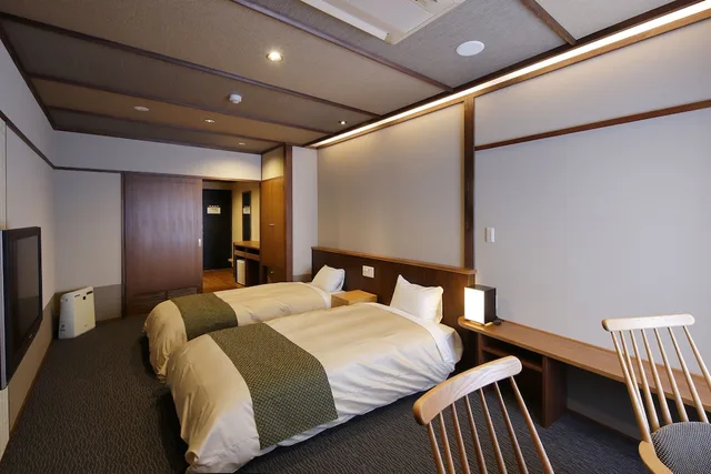 غرفة غربية بسريرين منفصلين بإطلالة على البحر، Hotel BOKAI (ex Yusai No Yado Bokai) 2/3