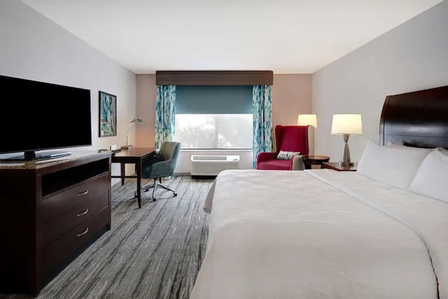غرفة ديلوكس بسرير كينج مع أريكة، Hilton Garden Inn Ft Myers 2/5