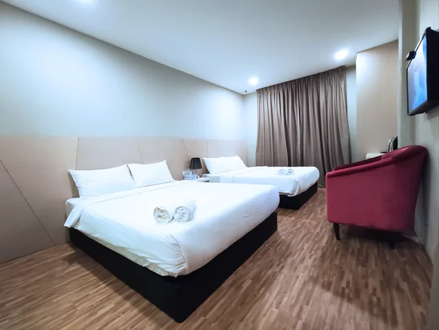 غرفة عائلية بسرير كوين، Princess Hotel Pontian 2/6