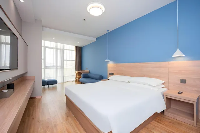 غرفة بريميير سوبيريور بسرير مزدوج، Shanghai Future Shangju Hotel 1/1