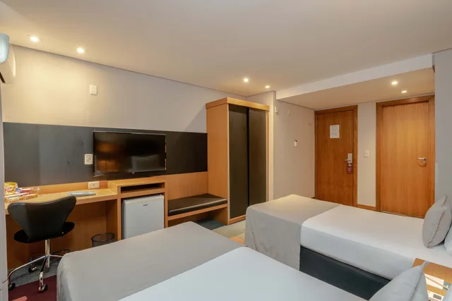 غرفة ديلوكس بسريرين منفصلين، Slaviero Hotel Curitiba Batel 10/10