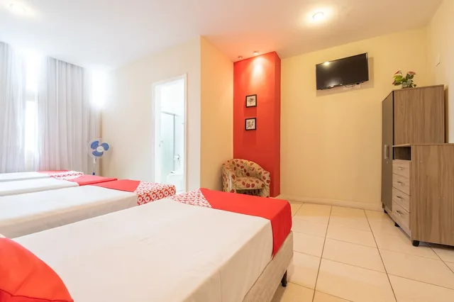 غرفة رباعية بأربعة أسرّة، OYO Hotel L'Espace - Jaragua Belo Horizonte 5/6