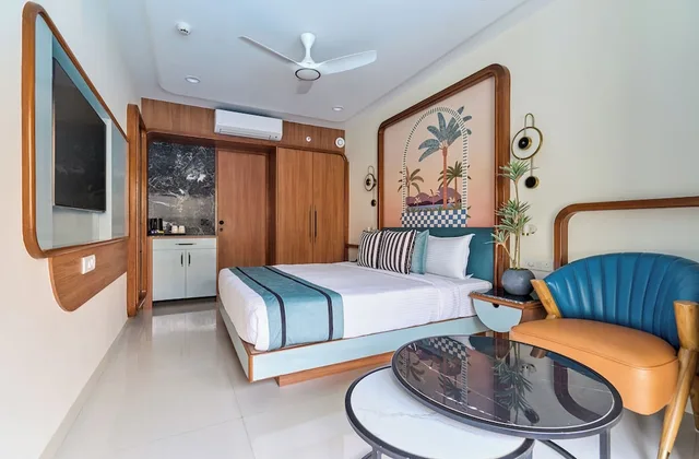 غرفة أساسية بسرير كوين، Estrela Do Mar Beach Resort - A Beach Property, Goa 3/6