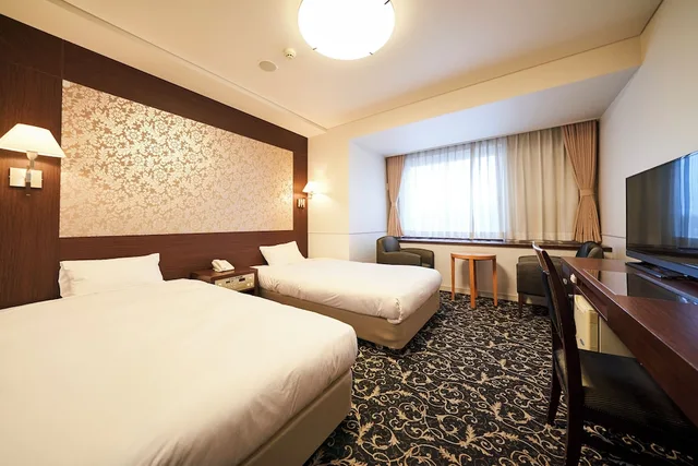 Room, Twin Beds, Annex, Hotel Global View Kushiro 2/4