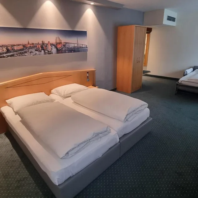 غرفة عائلية بسرير فردي، Hotel Panorama Hamburg-Harburg 6/9