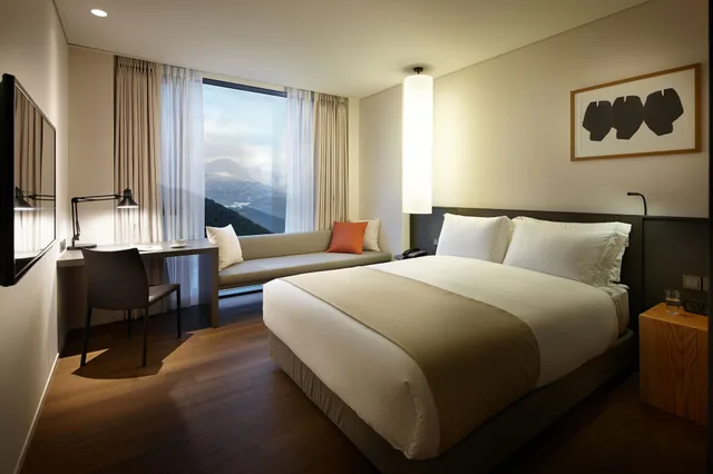 غرفة ديلوكس بسرير مزدوج في طابق مرتفع، Shilla Stay Jeju 1/5
