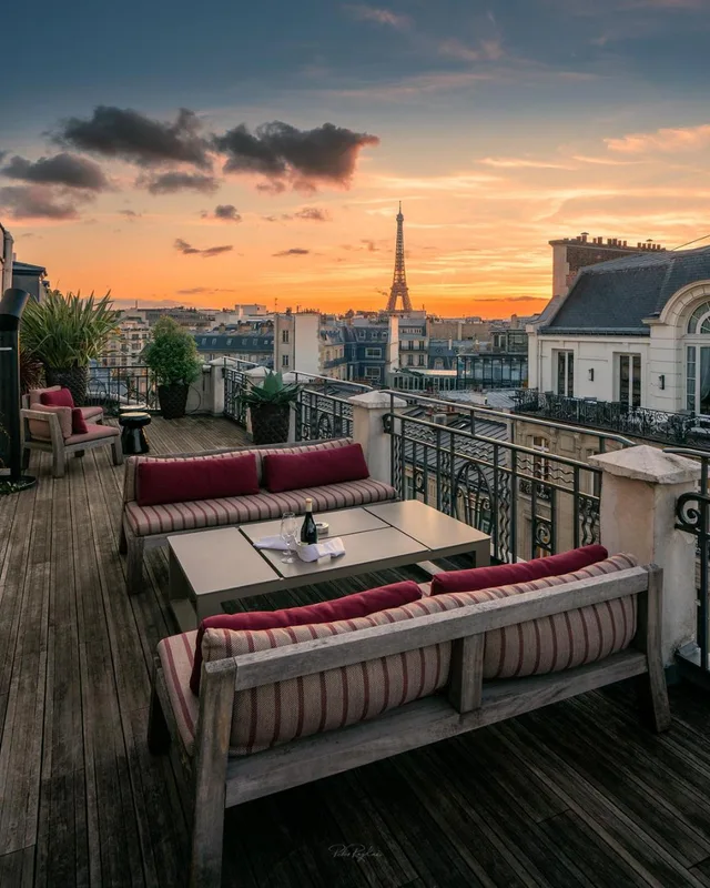 غرفة متصلة بسرير كوين وسريرين منفصلين، Hotel Marignan Champs Elysees 1/1