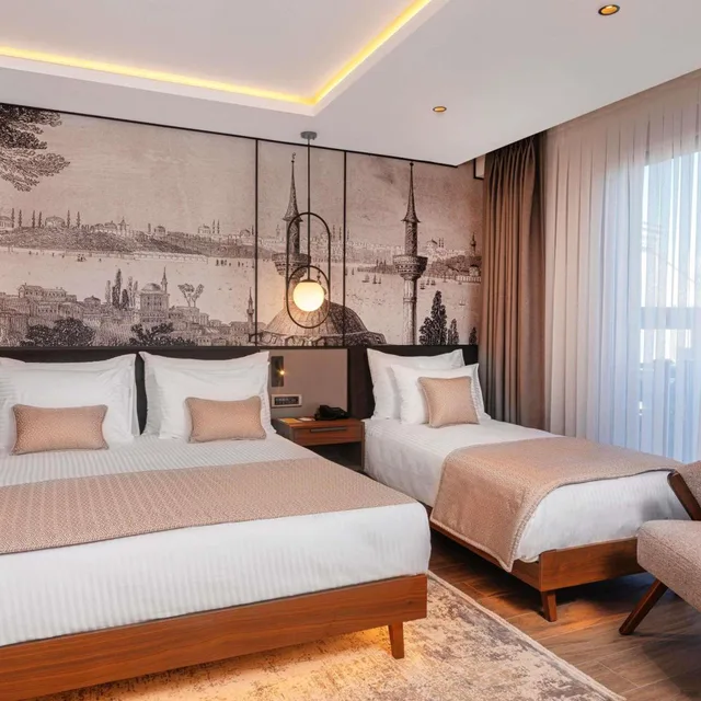 غرفة سوبيريور بسرير فردي وسرير كوين، Levni Istanbul Hotel Handwritten Collection 2/16