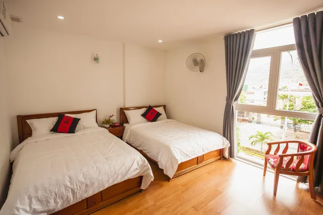 غرفة بسريرين مزدوجين بإطلالة على الجبل، Thanh Thanh Hotel 1/7