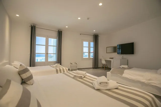 غرفة ديلوكس رباعية، Acrogiali Beach Hotel 1/1