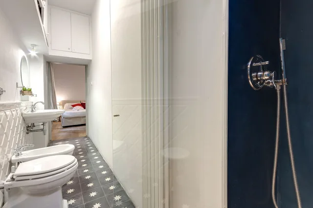 شقة بسريرين كوين بغرفتي نوم مع أريكة، Mamo Florence - Nori Apartment 10/10