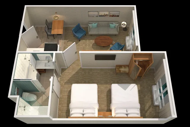 غرفة كلاسيكية، Anaheim Suites Hotel 3/3